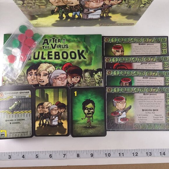AFTER THE VIRUS Board Card Game Jacob Fryxelius 2017 Zombie Horror - Picture 4 of 5